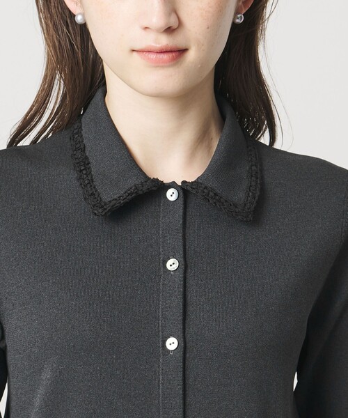 UNITED ARROWS（ユナイテッドアローズ）の「レディー ポロニット（カーディガン/ボレロ・レディース・ブラック/ネイビー/ダークグレー・FREE）」の20枚目の写真