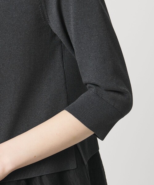 UNITED ARROWS（ユナイテッドアローズ）の「レディー ポロニット（カーディガン/ボレロ・レディース・ブラック/ネイビー/ダークグレー・FREE）」の21枚目の写真