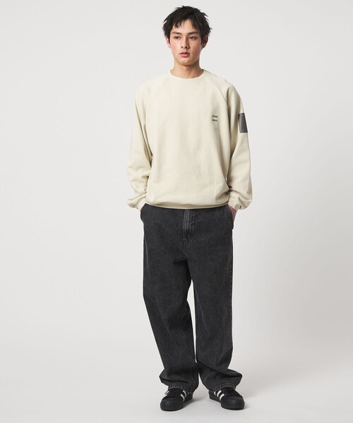 CITEN（シテン）の「＜CITEN＞フレンチミリタリースウェットシャツ（スウェット・メンズ・ライトグレー/ブラック・M/L）」の4枚目の写真