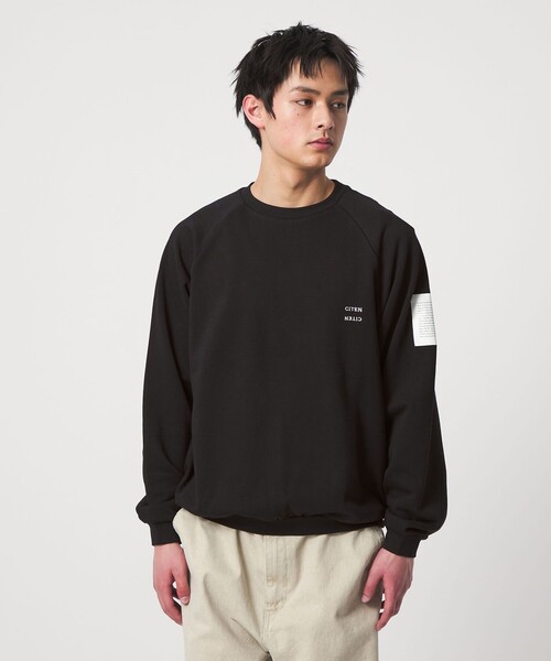 CITEN（シテン）の「＜CITEN＞フレンチミリタリースウェットシャツ（スウェット・メンズ・ライトグレー/ブラック・M/L）」の5枚目の写真