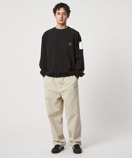 CITEN（シテン）の「＜CITEN＞フレンチミリタリースウェットシャツ（スウェット・メンズ・ライトグレー/ブラック・M/L）」の6枚目の写真