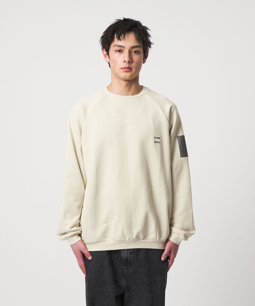 CITEN（シテン）の「＜CITEN＞フレンチミリタリースウェットシャツ（スウェット・メンズ・ライトグレー/ブラック・M/L）」の7枚目の写真