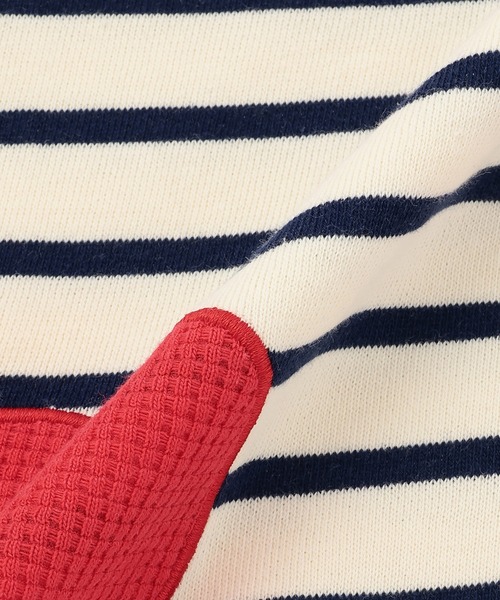 baby cheer（ベイビーチアー）の「リンゴフリルトレーナー（スウェット・キッズ・ネイビー・110cm）」の8枚目の写真