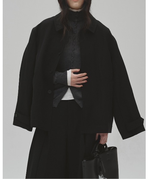 TODAYFUL（トゥデイフル）の「Turtleneck Button Knit（ベスト・レディース・ブラウン/チャコールグレー/ブラック・FREE）」の6枚目の写真