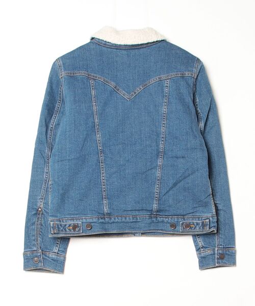 Wrangler（ラングラー）の「【T16】【Wrangler/ラングラー】WOMEN‘S CLASSIC DENIM SHERPA JACKET LWJ320（デニムジャケット・メンズ・インディゴブルー・SMALL/LARGE/MEDIUM）」の3枚目の写真