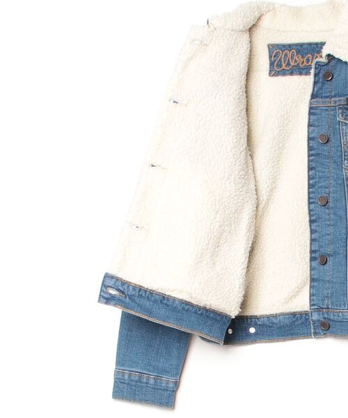 Wrangler（ラングラー）の「【T16】【Wrangler/ラングラー】WOMEN‘S CLASSIC DENIM SHERPA JACKET LWJ320（デニムジャケット・メンズ・インディゴブルー・SMALL/LARGE/MEDIUM）」の2枚目の写真