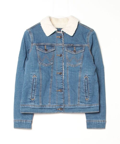 Wrangler(ラングラー)の「【T16】【Wrangler/ラングラー】WOMEN‘S CLASSIC DENIM SHERPA JACKET LWJ320(デニムジャケット・レディース・インディゴブルー・SMALL/LARGE/MEDIUM)」の5枚目の写真