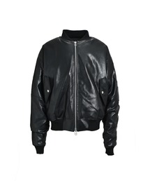 BREATH（ブレス）の「FAUX LEATHER PYTHON BOMBER JACKET（ダウンジャケット/コート）」