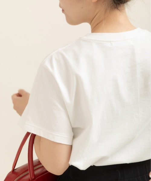 CHILD WOMAN(チャイルドウーマン)の「40/2天竺“good things”刺繍 半袖Tシャツ(Tシャツ/カットソー・レディース・イエロー/レッド/ホワイト・FREE)」の11枚目の写真
