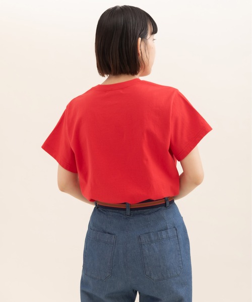 CHILD WOMAN(チャイルドウーマン)の「40/2天竺“good things”刺繍 半袖Tシャツ(Tシャツ/カットソー・レディース・イエロー/レッド/ホワイト・FREE)」の16枚目の写真