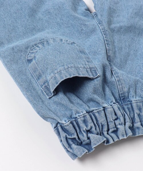 apres les cours（アプレレクール）の「裾スリットワイドパンツ_ジュニア対応（その他パンツ・キッズ・サックスブルー/チェック/ラベンダー・110/100/140/130/120/90/80）」の17枚目の写真