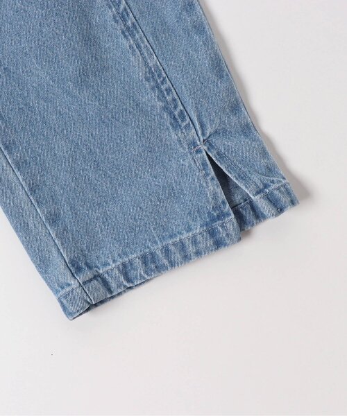 apres les cours（アプレレクール）の「裾スリットワイドパンツ（その他パンツ・キッズ・サックスブルー/チェック/ラベンダー・110/100/140/130/120/90/80）」の4枚目の写真