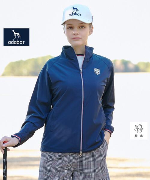 adabat(アダバット)の「【ADABAT NAVY】撥水 ライトタフタジップブルゾン(ブルゾン・レディース・ホワイト/ネイビー・42/40/38)」の9枚目の写真