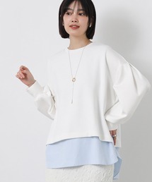 ドッキングシャツヘムカットソー