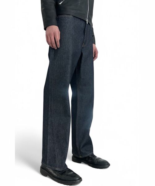 PULP/417EDIFICE(パルプフォーワンセブンエディフィス)の「NO MAINTENANCE / ノーメンテナンス HAZE DENIM RAW BLUE(デニムパンツ・メンズ・ネイビー・32/30/28)」の2枚目の写真