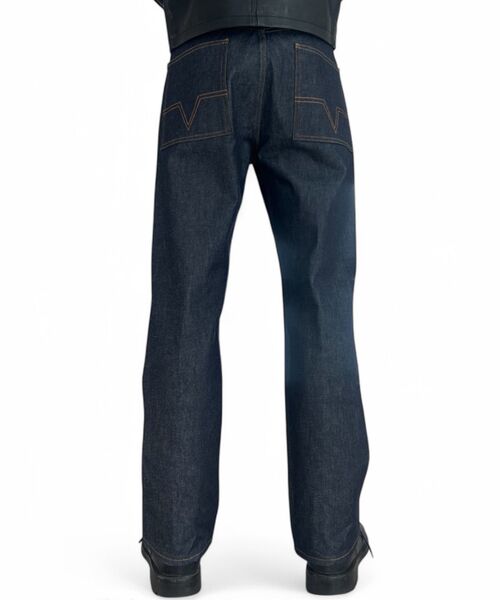 PULP/417EDIFICE(パルプフォーワンセブンエディフィス)の「NO MAINTENANCE / ノーメンテナンス HAZE DENIM RAW BLUE(デニムパンツ・メンズ・ネイビー・32/30/28)」の3枚目の写真