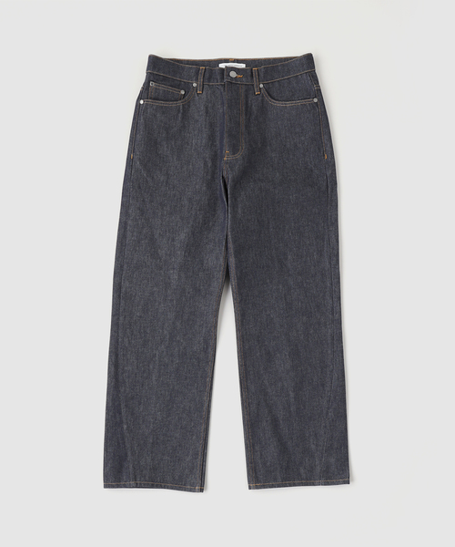 PULP/417EDIFICE(パルプフォーワンセブンエディフィス)の「NO MAINTENANCE / ノーメンテナンス HAZE DENIM RAW BLUE(デニムパンツ・メンズ・ネイビー・32/30/28)」の4枚目の写真