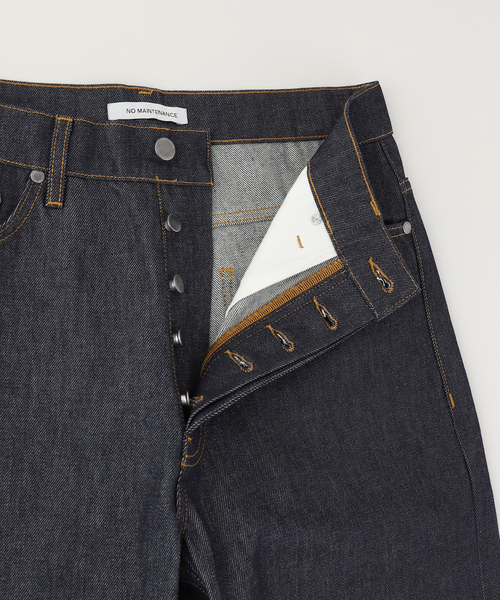 PULP/417EDIFICE(パルプフォーワンセブンエディフィス)の「NO MAINTENANCE / ノーメンテナンス HAZE DENIM RAW BLUE(デニムパンツ・メンズ・ネイビー・32/30/28)」の6枚目の写真