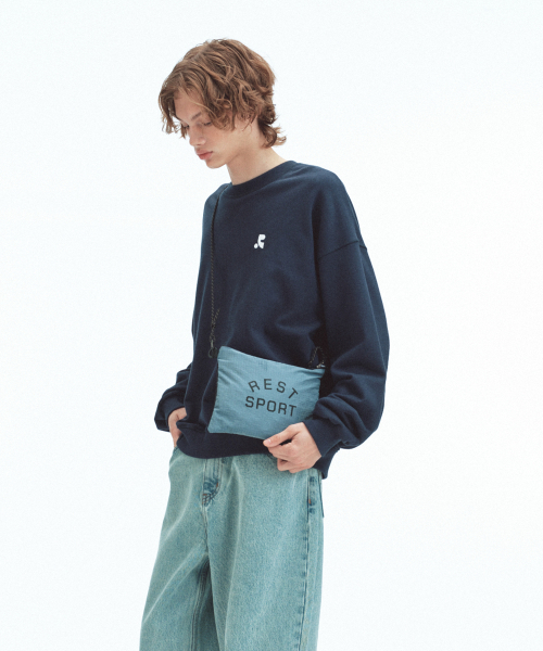 Rest&Recreation(レストアンドレクリエーション)の「NET SACOCHE BAG - BLUE(メッセンジャーバッグ・メンズ・その他・ONE)」の3枚目の写真
