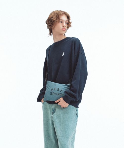Rest&Recreation(レストアンドレクリエーション)の「NET SACOCHE BAG - BLUE(メッセンジャーバッグ・メンズ・その他・ONE)」の4枚目の写真