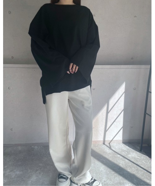 amini(アミニ)の「アソートビッグTシャツ(Tシャツ/カットソー・レディース・グリーン/ブラック/オフホワイト・MEDIUM)」の13枚目の写真