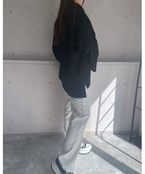 amini(アミニ)の「アソートビッグTシャツ(Tシャツ/カットソー・レディース・グリーン/ブラック/オフホワイト・MEDIUM)」の15枚目の写真