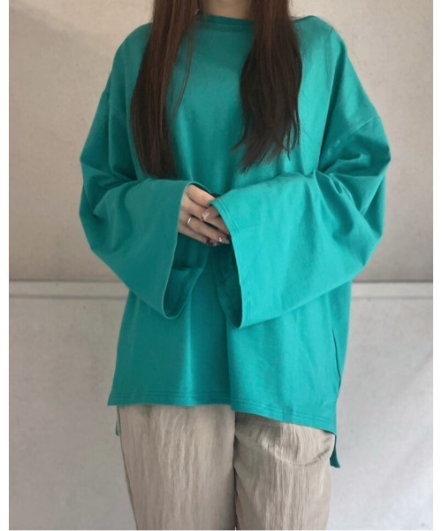 amini(アミニ)の「アソートビッグTシャツ(Tシャツ/カットソー・レディース・グリーン/ブラック/オフホワイト・MEDIUM)」の16枚目の写真