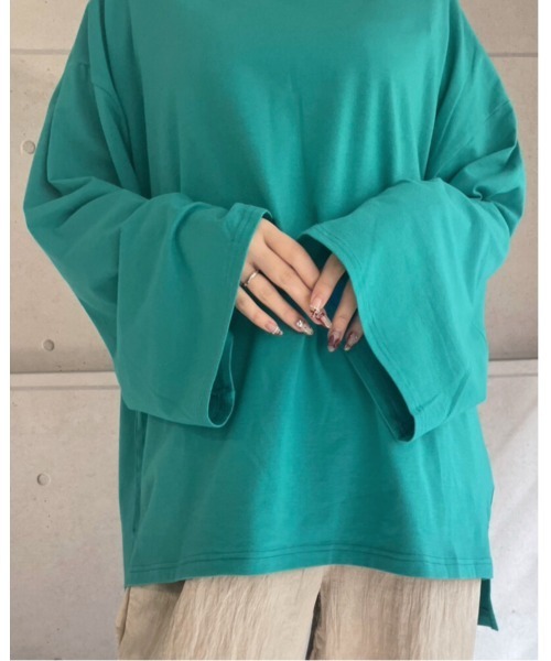 amini(アミニ)の「アソートビッグTシャツ(Tシャツ/カットソー・レディース・グリーン/ブラック/オフホワイト・MEDIUM)」の22枚目の写真