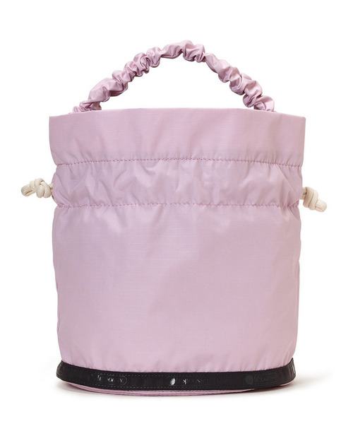 LeSportsac(レスポートサック)の「GH DRAWSTRING XBODY ライラック/サンドバーコード(ショルダーバッグ・レディース・ピンク・FREE)」の3枚目の写真