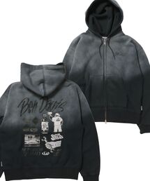 BEN DAVIS（ベンデイビス）の「【BEN DAVIS（ベンデイビス）】GRAPHIC FADED ZIP HOODIE / ジップパーカー フーディ 裏起毛 ヘビーウェイト プリント 加工（パーカー）」