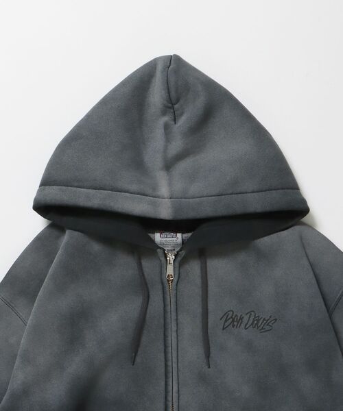 BEN DAVIS（ベンデイビス）の「【BEN DAVIS（ベンデイビス）】GRAPHIC FADED ZIP HOODIE / ジップパーカー フーディ 裏起毛 ヘビーウェイト プリント 加工（パーカー・メンズ・ブラック/ピンク系その他2/ブラック系その他・MEDIUM/LARGE）」の21枚目の写真