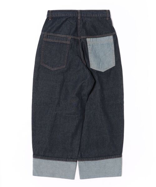 Figments（フィグメンツ）の「ロールアップカーブデニム（デニムパンツ・レディース・インディゴブルー・MEDIUM/LARGE/SMALL）」の7枚目の写真