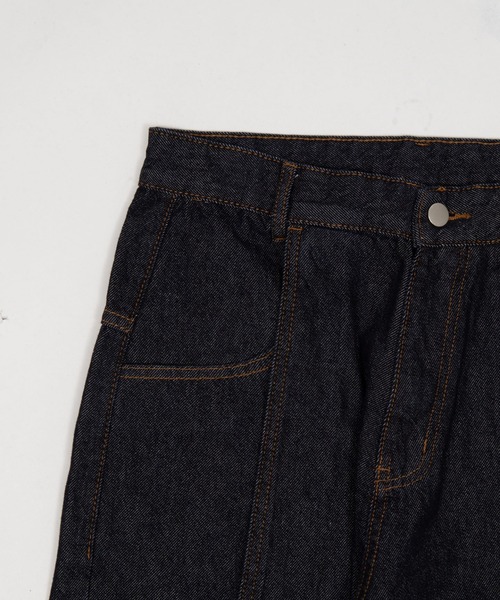 Figments（フィグメンツ）の「ロールアップカーブデニム（デニムパンツ・レディース・インディゴブルー・MEDIUM/LARGE/SMALL）」の4枚目の写真