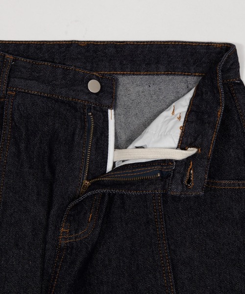 Figments（フィグメンツ）の「ロールアップカーブデニム（デニムパンツ・レディース・インディゴブルー・MEDIUM/LARGE/SMALL）」の5枚目の写真
