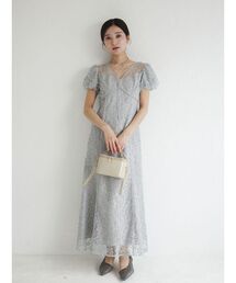 ラグナムーン　オケージョンドレス　ワンピース　結婚式　お呼ばれ　総レース　M LAGUNAMOON｜ラグナムーンのドレス（レース）通販 - ZOZOTOWN