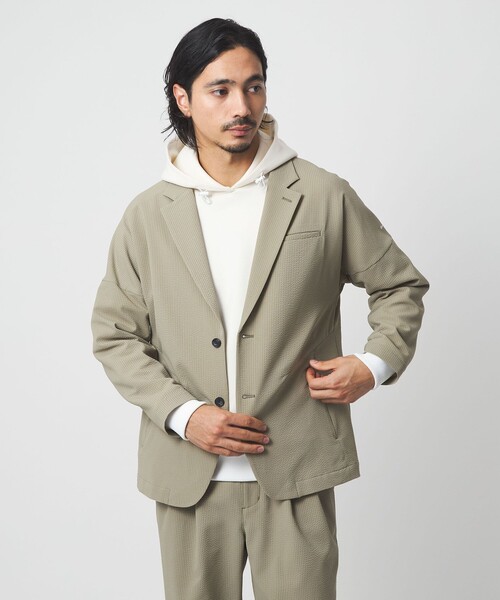 テーラーメイド ユナイテッドアローズ コラボ ストレッチ テーラードジャケット 別注】＜TaylorMade×UNITED ARROWS＞ ユニセックス シアサッカー