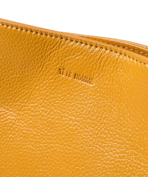 TETE HOMME（テットオム）の「【TETE HOMME × SOLATINA】カウレザートートバッグ（トートバッグ・メンズ・ネイビー/イエロー/ブラック/アイボリー・FREE）」の9枚目の写真
