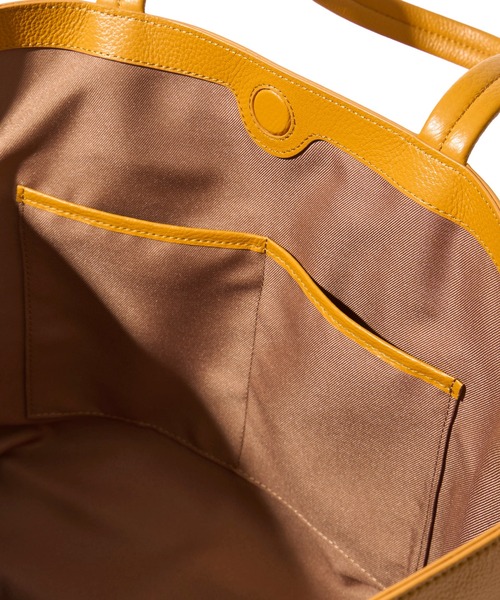 TETE HOMME（テットオム）の「【TETE HOMME × SOLATINA】カウレザートートバッグ（トートバッグ・メンズ・ネイビー/イエロー/ブラック/アイボリー・FREE）」の13枚目の写真