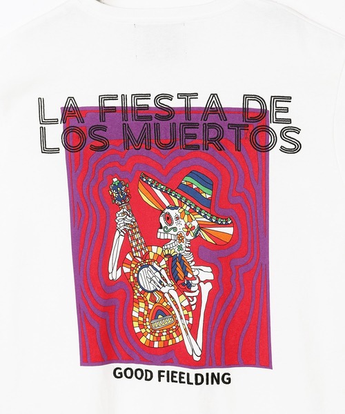 grn（ジーアールエヌ）の「【チャイハネ】Amina×grn トカルベメンズTシャツ（Tシャツ/カットソー・メンズ・ベージュ/ホワイト・L/XL）」の4枚目の写真