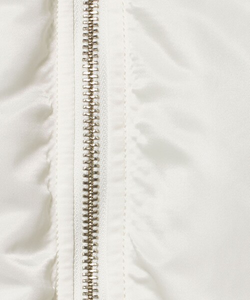 H　BEAUTY&YOUTH UNITED ARROWS（エイチビューティーアンドユースユナイテッドアローズ）の「＜H＞ナイロン パデッド MA-1 コート（MA-1・レディース・ホワイト・S/M）」の9枚目の写真