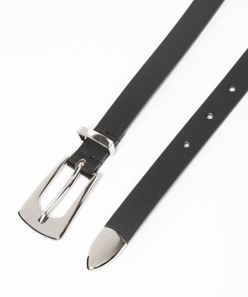 HARE（ハレ）の「スクエアバックルナローベルト(HARE)（ベルト・レディース・ブラウン/ブラック・FREE）」の11枚目の写真