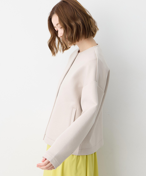 Petit Honfleur（プチオンフルール）の「スナップボタンカーディガン（カーディガン/ボレロ・レディース・グレー/ベージュ・M/L）」の7枚目の写真