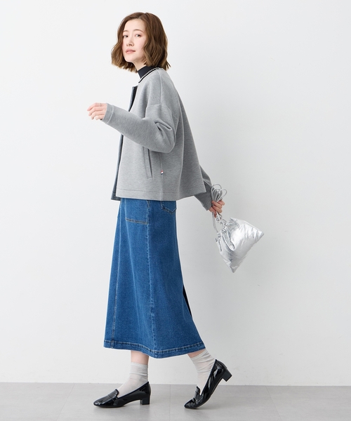 Petit Honfleur（プチオンフルール）の「スナップボタンカーディガン（カーディガン/ボレロ・レディース・グレー/ベージュ・M/L）」の13枚目の写真