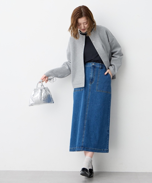 Petit Honfleur（プチオンフルール）の「スナップボタンカーディガン（カーディガン/ボレロ・レディース・グレー/ベージュ・M/L）」の14枚目の写真