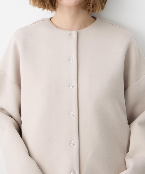 Petit Honfleur（プチオンフルール）の「スナップボタンカーディガン（カーディガン/ボレロ・レディース・グレー/ベージュ・M/L）」の18枚目の写真