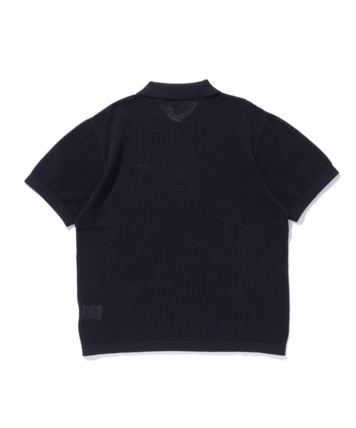 XLARGE(エクストララージ)の「MESH KNIT POLO SHIRT(ポロシャツ・メンズ・ブルー/オフホワイト/ブラック・S/M/L/XL)」の10枚目の写真