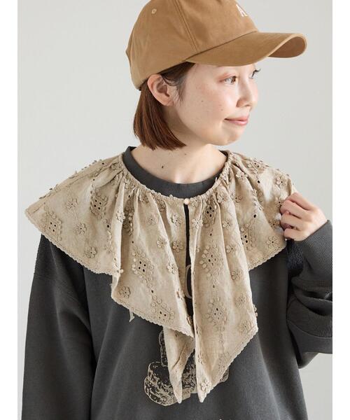 Samansa Mos2(サマンサ モスモス)の「【消臭効果】イニシャル刺繍キャップ(ハット・レディース・グレー/ベージュ/ネイビー・F)」の10枚目の写真