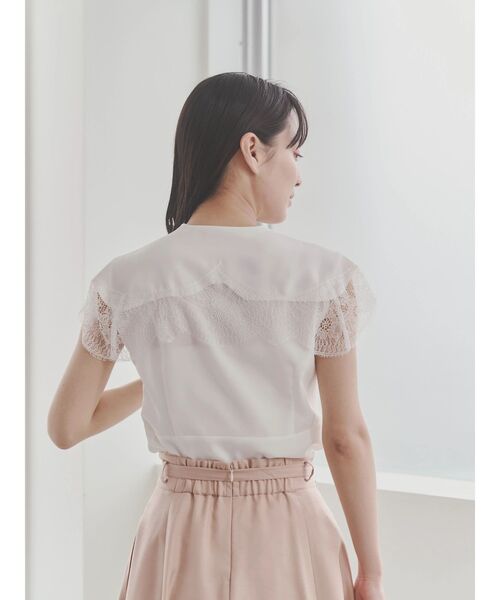 TONAL(トーナル)の「セーラーレースノースリブラウス(シャツ/ブラウス・レディース・ブラック/イエロー/オフホワイト・MEDIUM)」の11枚目の写真