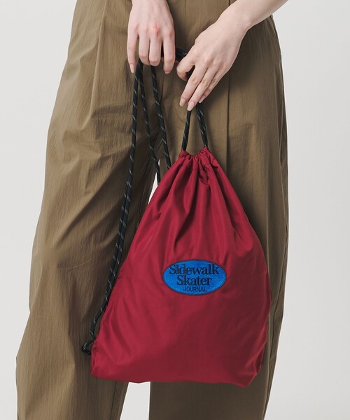 PARROTT CANVAS(パロットキャンバス)の「【別注】<PARROTT CANVAS>ナップサック(バックパック/リュック・レディース・ワイン・FREE)」の4枚目の写真