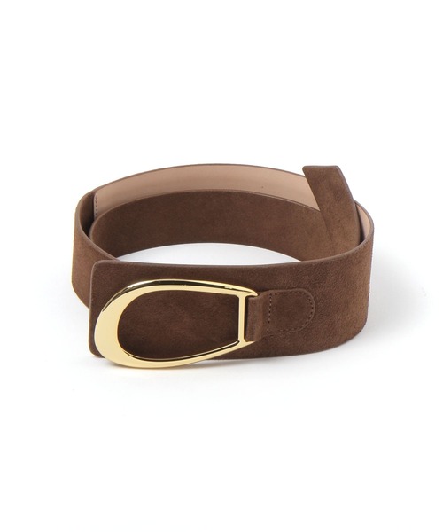 BABYLONE（バビロン）の「【ATELIER AMBOISE】スウェードベルト（ベルト・レディース・ベージュ/キャメル・FREE）」の2枚目の写真